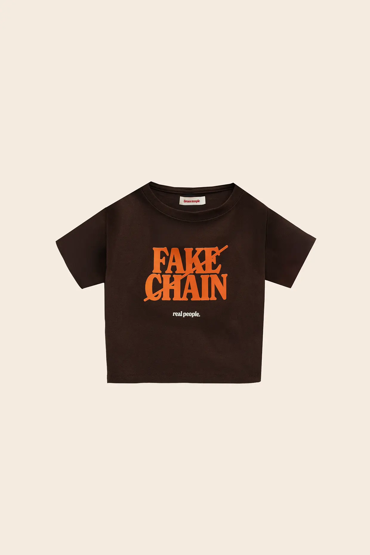 "FAKE CHAIN" crop top